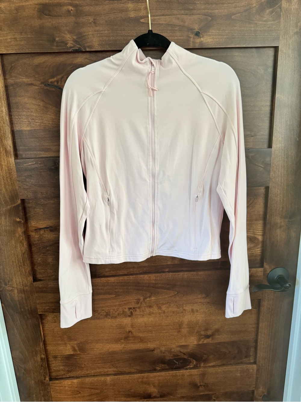 CRZ YOGA Light Pink Full-Zip Workout Jacket